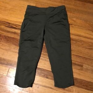 Oiselle green running capris